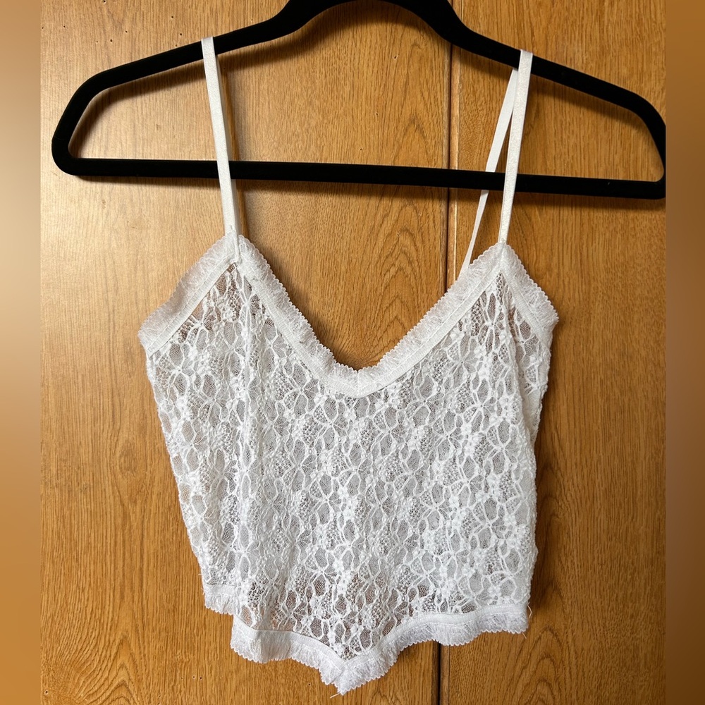 White Lace Camisole Top